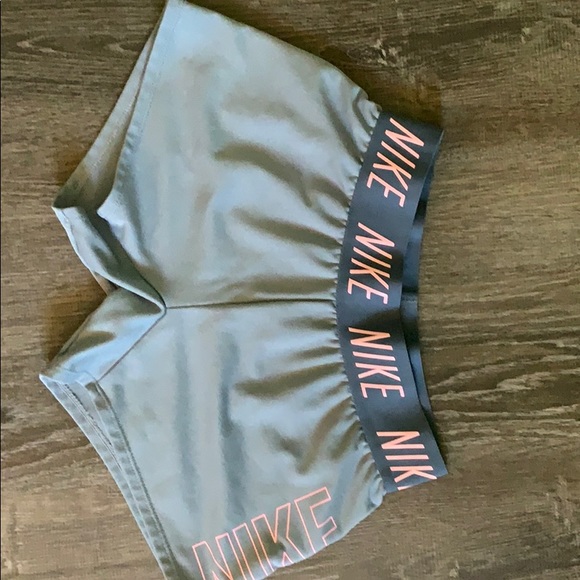 Nike Pants - Gray Nike shorts with pink details